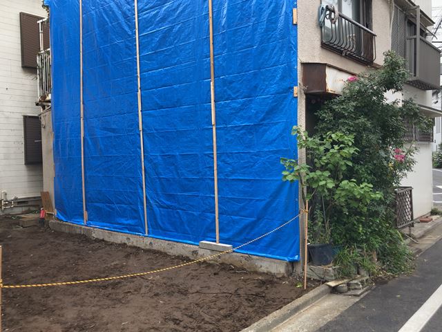 東京都大田区西蒲田の木造2階建て家屋解体工事後の様子です。